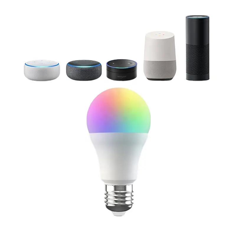 BroadLink Smart Home Alexa Google Home Voice and Mobile Phone Controlled Dimmable Smart Light RGB Bulb
