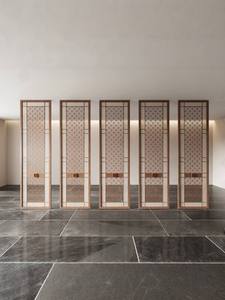 Nouvelle cloison de séparation moderne en acier inoxydable et bronze, style luxe léger, pour hall d'hôtel commercial, département des ventes et club, modèle 201/304 - Product Image 4