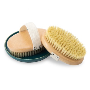 <span class=keywords><strong>Brosse</strong></span> Sèche Corporelle Professionnelle en Bois de Hêtre Naturel Léger et Durable avec Poignée, Fibres de Sisal Naturelles – Remise en Gros - Product Image 6