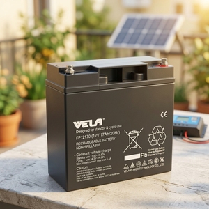 <span class=keywords><strong>Batterie</strong></span> gel <span class=keywords><strong>12V</strong></span> <span class=keywords><strong>17Ah</strong></span> à longue autonomie, rechargeable, au plomb-acide, pour alimentation de secours de système de sécurité - Product Image 3