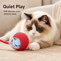 Jouet interactif pour chats, balle électrique automatique rechargeable, simple et intelligente, pour le sport et le mouvement