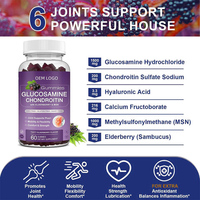 MSM Gummies 1500mg Extra Strength avec Sureau pour le soutien des articulations et le soutien immunitaire glucosamine chondroïtine Comprimé