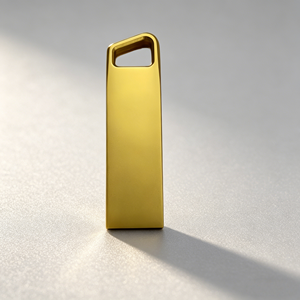 Металлический корпус для <span class=keywords><strong>USB</strong></span>-флешки с интерфейсом <span class=keywords><strong>USB</strong></span> 3.0/<span class=keywords><strong>2.0</strong></span>, матовое золотое покрытие, миниатюрный удлиненный дизайн, возможность нанесения логотипа. - Product Image 1