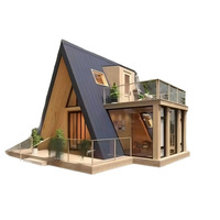 Maison triangulaire mobile pour le camping en zone scénique, idéale pour les séjours en plein air et les loisirs
