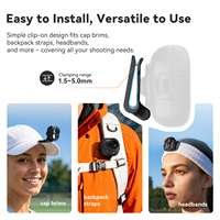 Support compact et portable pour Nano Dual Protection, clip magnétique multifonctionnel pour caméra Insta360 GO Ultra Sport, accessoire