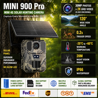 Солнечная камера Suntekcam 4G, Охотничья дорожная камера 2K 30 МП с потоковой трансляцией в реальном времени, FTP SMTP, 3*18650 перезаряжаемая батарея MiNi900Pro