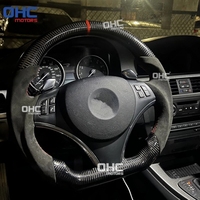 Volant sport personnalisé en fibre de carbone véritable pour BMW E90 E92 E93 M3 328i 335i