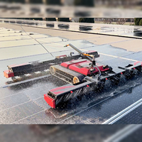 Robot de nettoyage de panneaux solaires électrique à rouleaux, équipement principal de lavage à sec et à eau pour les modules photovoltaïques des fermes photovoltaïques