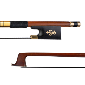 NAOMI 4/4 Archet de violon Brésil Bâton avec Ébène Grenouille Peau de Mouton Poignée Crin Noir Accessoires de Pièces De Violon - Product Image 3