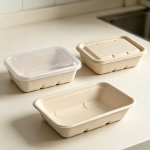 Conteneur alimentaire rectangulaire personnalisé à succès avec couvercle, boîte d'emballage alimentaire jetable pour restaurant à emporter - Product Image 4