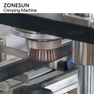 ZONESUN ZS-DTYG11U FEA15 automatique table corps brouillard parfum bouteille en verre métal pulvérisation bouchons collier anneau capsulage sertissage Machine - Product Image 4