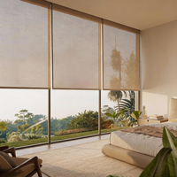 Persiana Vertical Motorizada con Sistema de Control Inteligente, Impermeable, Bloqueo UV, Riel con Cremallera, Diseño Moderno