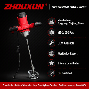 Mezcladora Eléctrica <span class=keywords><strong>de</strong></span> Alta Eficiencia <span class=keywords><strong>de</strong></span> 960W, 3M³/H, Varilla Única, Certificación CE, 950 RPM, <span class=keywords><strong>para</strong></span> Masilla, <span class=keywords><strong>Cemento</strong></span>, Mortero y Pintura, Venta al por Mayor - Product Image 3
