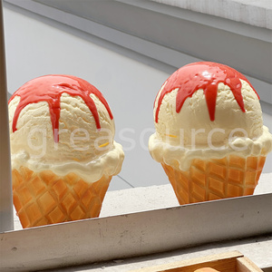 Hucha Gigante con Forma de Helado, Decoración de PVC Simulada, Regalo de Cumpleaños, Regalo para Niños, Modelo Grande, Accesorios de Comida, Decoración - Product Image 2
