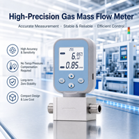 Medidor de Flujo Másico de Gas Térmico, Transmisor de Flujo de Gas de Caudal Pequeño para Medición de Gas, Salida 4-20mA