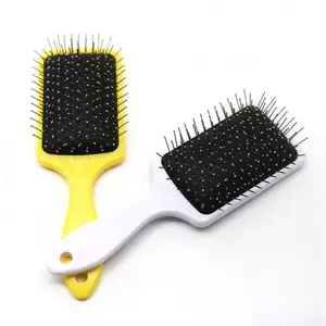 Professional Long Curly Comb Private Label Wig Brushes Pins Plastic Black Luxury Metal Bristle For Steel Needle Pin Hair Brush