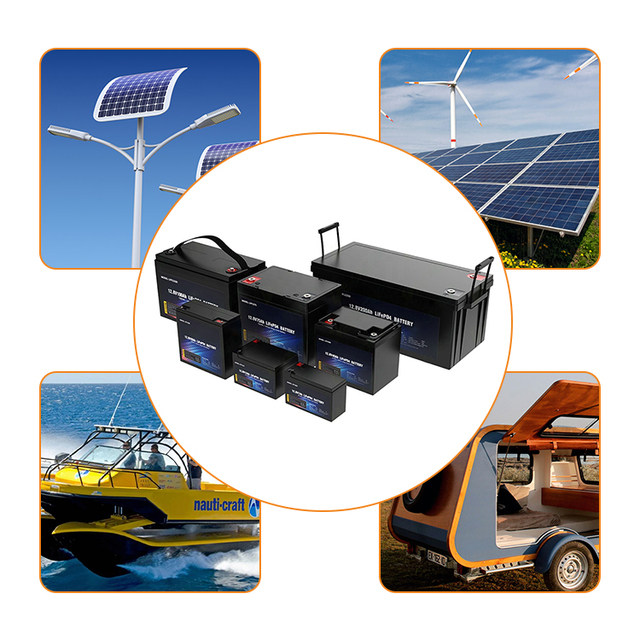 Grade a BMS 12V 200ah Lithium Ion Deep Cycle Battery RV Solar Akku with Lifepo4 High Quality Lithium Ion Batteries Pack