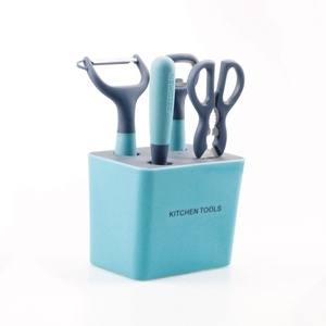 New Arrival <b>Kitchen</b> <b>Gadgets</b> Stainless Steel 6 Pcs <b>Kitchen</b> <b>Tools</b> Accessories With Plastic Holder - Product Image 1