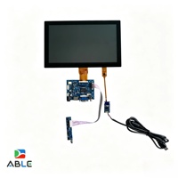 Panel de Pantalla Táctil Capacitiva IPS de 10.1 Pulgadas Personalizable, Pantalla LCD TFT RGB de 50 Pines y 1024 x 600 con Placa Controladora VGA HMID