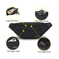Riñonera Deportiva Personalizada de Nailon Antirrobo con GPS, Riñonera de Yoga al por Mayor, Riñonera Cruzada Unisex