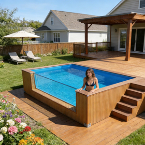 Piscine hors sol robuste, résistante à la corrosion, piscine familiale - Product Image 4