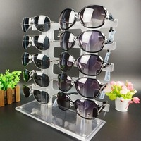 Présentoir de lunettes de soleil plastique de comptoir 10 paires d'étagère de lunettes support de support de lunettes de soleil cadre support d'affichage