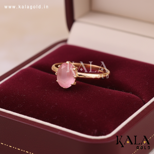 Stylish Women's 18K Solid Gold Gemstone <b>Ring</b> Classic Geometric American Setting Engagement Wedding Party Anniversary Gift <b>Indian</b> - Product Image 3