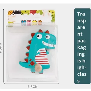 Gancho de Pared Adhesivo Creativo sin Perforaciones, Decoración para el Hogar con Diseño de Animales de Dibujos Animados Pintados a Mano, para Llaves y Mascarillas - Product Image 3