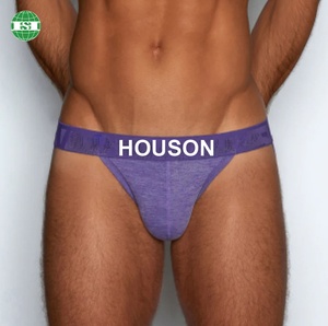 Customised Lettering Brand Name Jockstraps da uomo 95 cotone 5 Spandex perizoma con tracolla Sexy <span class=keywords><strong>per</strong></span> uomo - Product Image 1