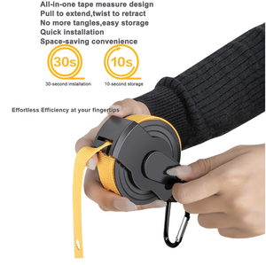 <span class=keywords><strong>Corde</strong></span> à <span class=keywords><strong>linge</strong></span> rétractable portable pour le voyage, <span class=keywords><strong>corde</strong></span> à <span class=keywords><strong>linge</strong></span> élastique coupe-vent avec crochets réglables pour le camping et l'utilisation en extérieur - Product Image 3