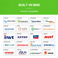 Batterie LiFePO4 60 kWh étanche IP65 51,2 V basse tension, système de stockage d'énergie parallèle avec BMS JK à équilibrage actif, personnalisable