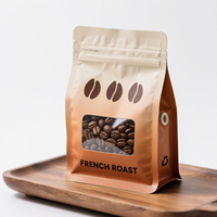 Impression numérique feuille d'aluminium effet UV bonbons en plastique biscuits grains de café sacs d'emballage debout sac de café avec fermeture éclair