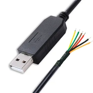 Peng Ying Electronics Supply Componentes de desconto TTL-232R-5V-WE FTDIchip USB para cabo UART com + 5V 3MBaud 12Mbps 1.8m + 5V/75mA - Product Image 1