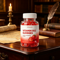 Gummies de Vitamine B12 OEM pour Adultes – Soutien Énergétique Végétalien, Complément Alimentaire Multivitaminé à Croquer