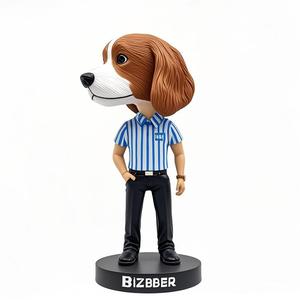 Destek özelleştirilmiş köpek benzeri Bobbleheads reçine çevre dostu malzeme hediyelik eşya olarak kullanılan gerçekçi görüntü