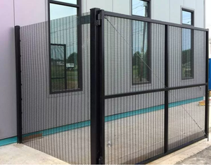 2024 yeni galvanizli kaynaklı toz kaplı tel mesh dış çit güvenlik çit 358 anti tırmanma çit paneli