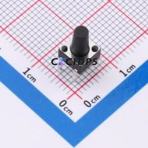 TS-1095PD-A13B2-D2 Tactile Switch Through hole-4P,6x6mm Switch Single Pole Single Throw Round Button 1.8N Through Hole - Product Image 1