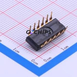 SSGM160100 DIP Switch Through hole Component (THT) Switch Flat Toggle, Raised Type Single Pole Single Throw 6 2.54mm - Product Image 2