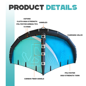 Novedades 2026: Wingfoil Inflable de 6M para Kitesurf, <span class=keywords><strong>con</strong></span> Alas de Fibra de Carbono y Bomba de Aire, Mochila y Wing Foil SUP para <span class=keywords><strong>Surf</strong></span> - Product Image 5