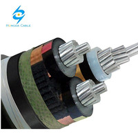 15 kv 25kv HT kablo alüminyum XLPE yalıtımlı PVC ceket güç yeraltı kablo 240mm2