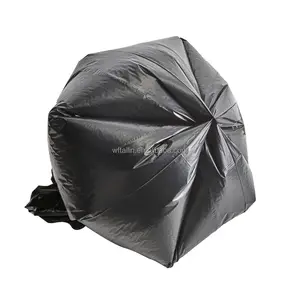 Tailin High Quality Wholesale Custom Black Storage PE Recycle Biodegradable Plastic Trash Garbage Bags