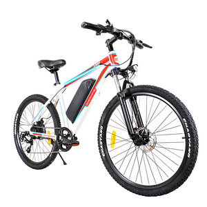Bicicleta eléctrica de montaña, <span class=keywords><strong>bici</strong></span> Retro de <span class=keywords><strong>26</strong></span> pulgadas, con suspensión completa, envío gratuito, envío directo desde Países Árabes Unidos - Product Image 1