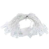 Guirlande lumineuse LED à clips photo de haute qualité, alimentée par USB, pour chambre à coucher, Noël, mariage, fête, éclairage d'ambiance domestique