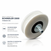 Convient pour la roue de suspension de porte d'ascenseur Schindle* 74*19*6203 V30 Poulie de porte 57602956300P 3300