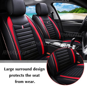 Fundas Universales para Asientos Delanteros de Coche, Fundas de Asiento de Cuero PU, Impermeables, Antideslizantes, Protectoras para VW/Ford/BMW - Product Image 2