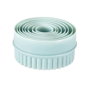 Juego de cortadores de galletas de silicona, 8 piezas, herramienta redonda para hornear, para hacer galletas, envoltorios de dumplings, fondant y pasteles - Product Image 2