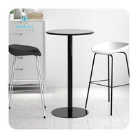 Table de bar personnalisée en acrylique massif blanc, antibactérienne et écologique, pour restaurant, café, club, fête, surface carrée