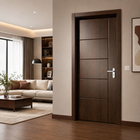 Porte en bois d'ingénierie insonorisée, anti-poussière et anti-humidité pour chambre, bureau, villa avec garantie de 3 ans