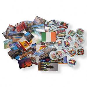 Imán de nevera de estaño personalizado de Suiza de 50*50mm, superventas - Product Image 1