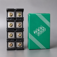 Bloc de bornes fixe de haute qualité à ressort électrique pour fils, type vis, noir, 6 pôles, max 15A, connecteur TB1506
